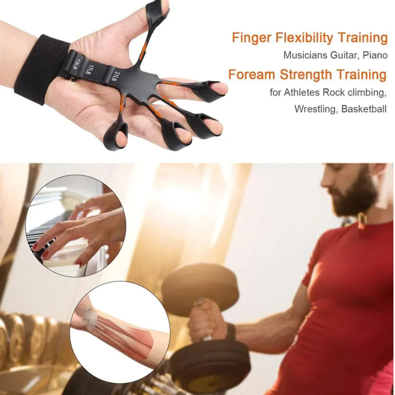 Ultimate Silicone Finger Gripper - Strength Training & Rehabilitation Tool